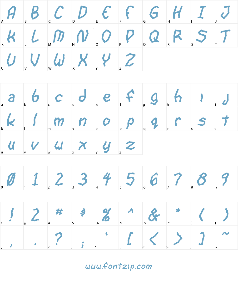goon spectre TBS Font Character